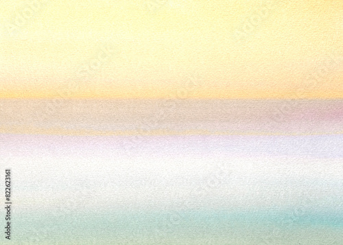 A serene watercolor painting of a boat peacefully gliding through the water under a pastel sky.