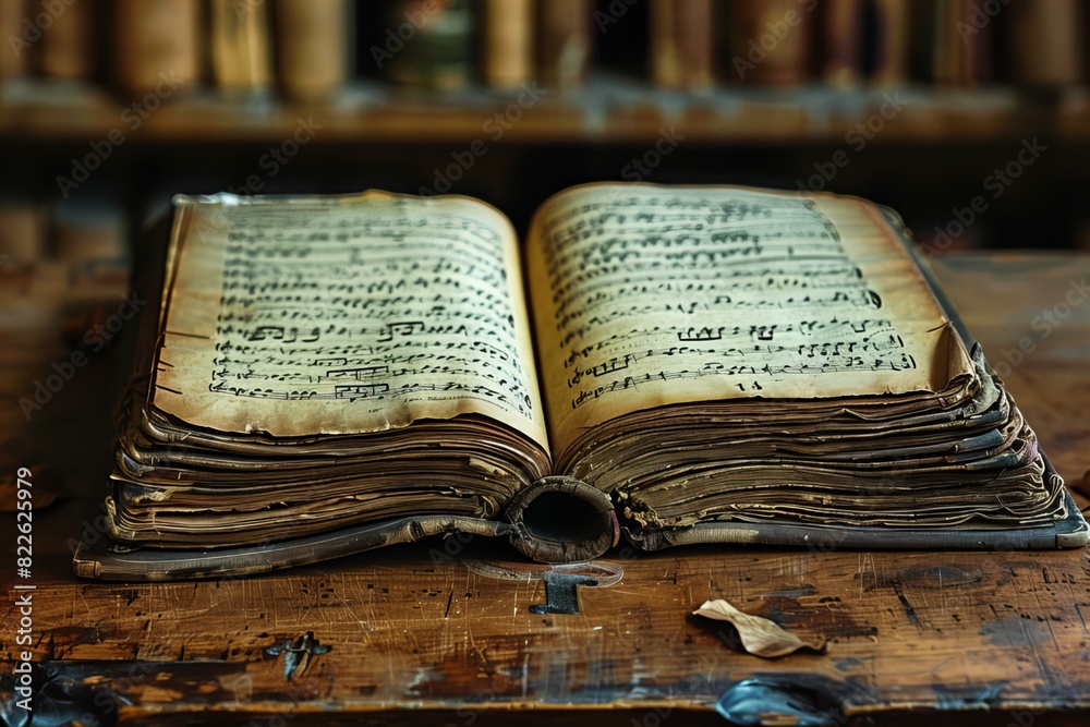 Obraz premium An open book on a table