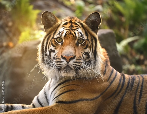 photograph of Bengal tiger in natural habitat
