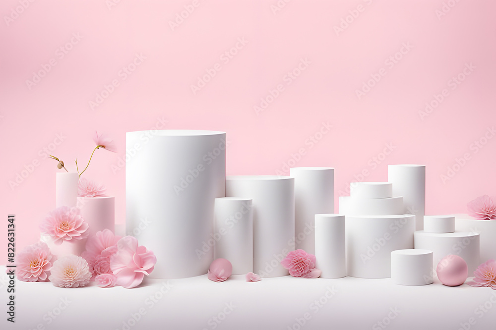 pink round oval circle 3d product podium placement, copy space, template mock-up beauty food advertisement, minimalistic pastel neutral color romantic cute woman girly pink round oval circle 3d product podium placement, copy space, template mock-up beauty food advertisement, minimalistic pastel neutral color romantic cute woman girly