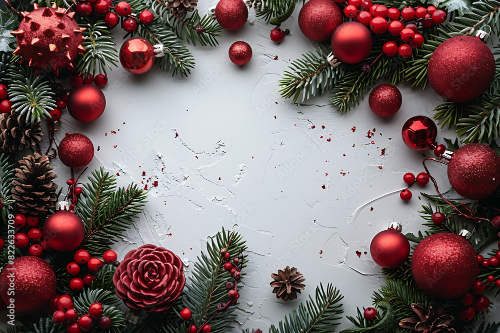 Christmas Stock Photo with Empty Canvas and Snowy Landscape Christmas Stock Photo with Empty Canvas and Snowy Landscape