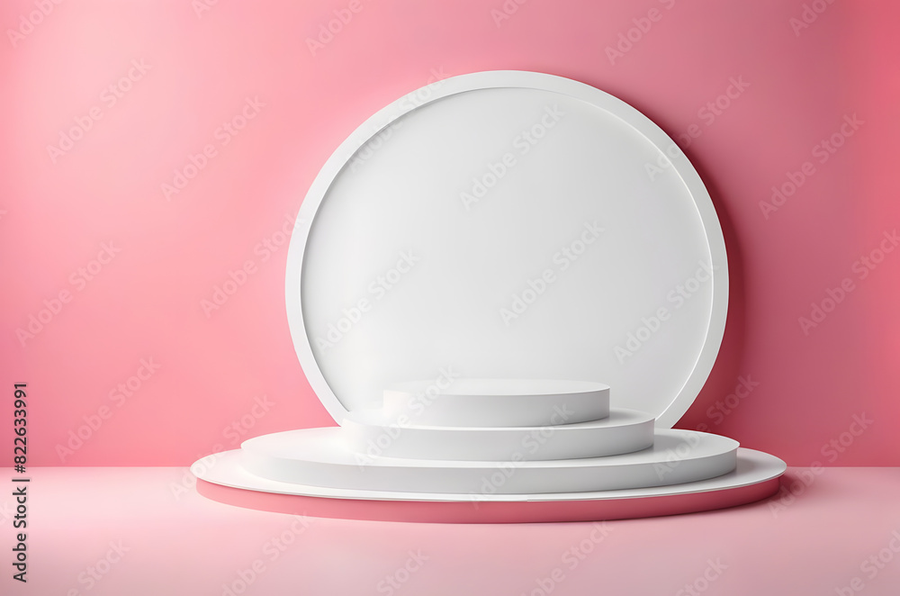 pink round oval circle 3d product podium placement, copy space, template mock-up beauty food advertisement, minimalistic pastel neutral color romantic cute woman girly pink round oval circle 3d product podium placement, copy space, template mock-up beauty food advertisement, minimalistic pastel neutral color romantic cute woman girly