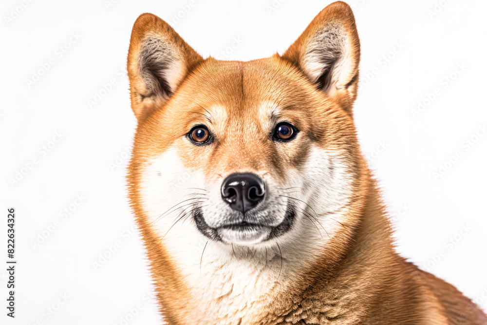 Akita Inu in studio setting against white backdrop, showcasing their playful and charming personalities in professional photoshoot. Akita Inu in studio setting against white backdrop, showcasing their playful and charming personalities in professional photoshoot.