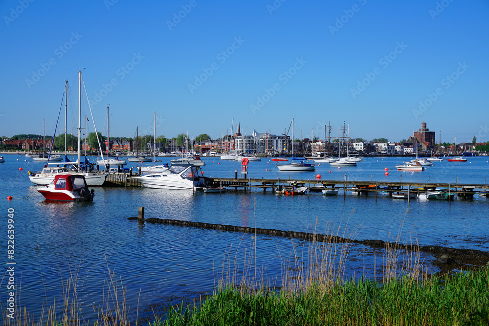Fototapeta premium Eckernförde von Borby Strand aus gesehen