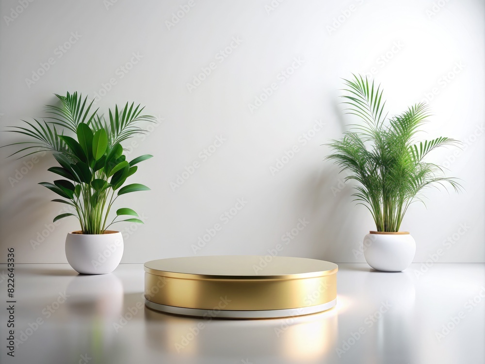 Minimal background. podium and white background for product presentation Minimal background. podium and white background for product presentation