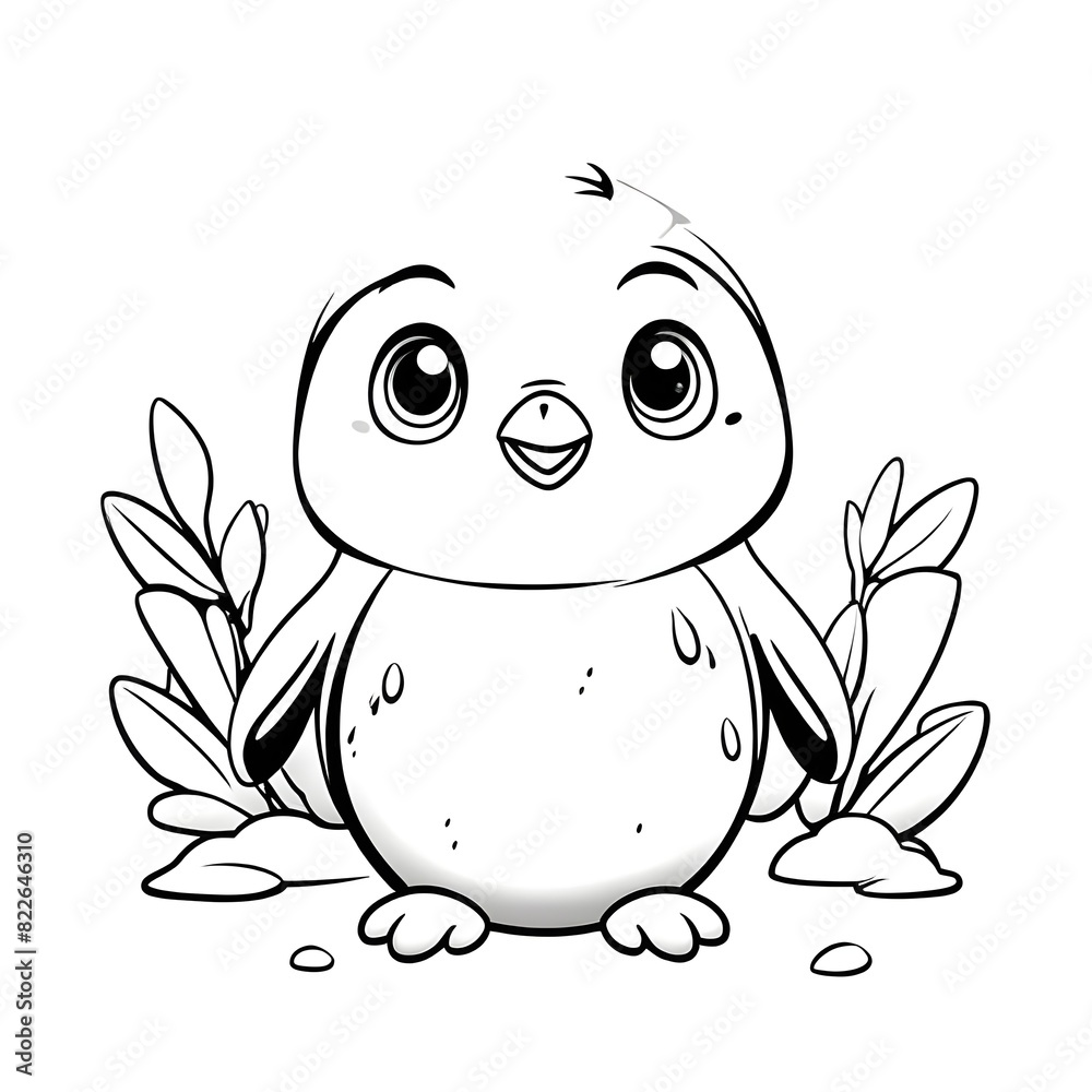 Black_ink_Illustration_of_a_kawaii_penguien Black_ink_Illustration_of_a_kawaii_penguien