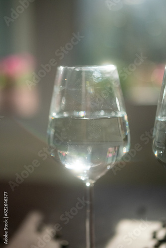 clinking wine glasses close-up