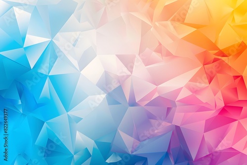 Vibrant Geometric Background in Low Poly Style