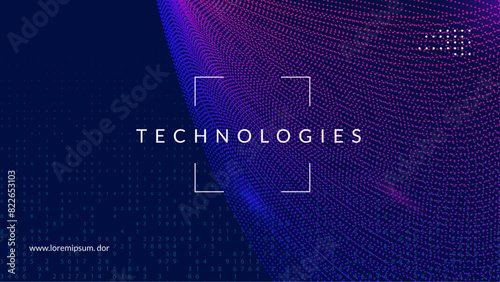 Digital Background. Innovation concept for intelligent learning. Partial banner as a cover for cloud computing. Analytical patterns for global energy. Big Data Background.