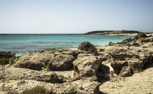 Horizontal seascape - Elafonisi beach, Crete island © mtv2021