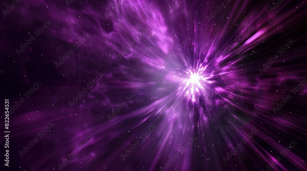 A bright purple starburst effect on a black background A bright purple starburst effect on a black background