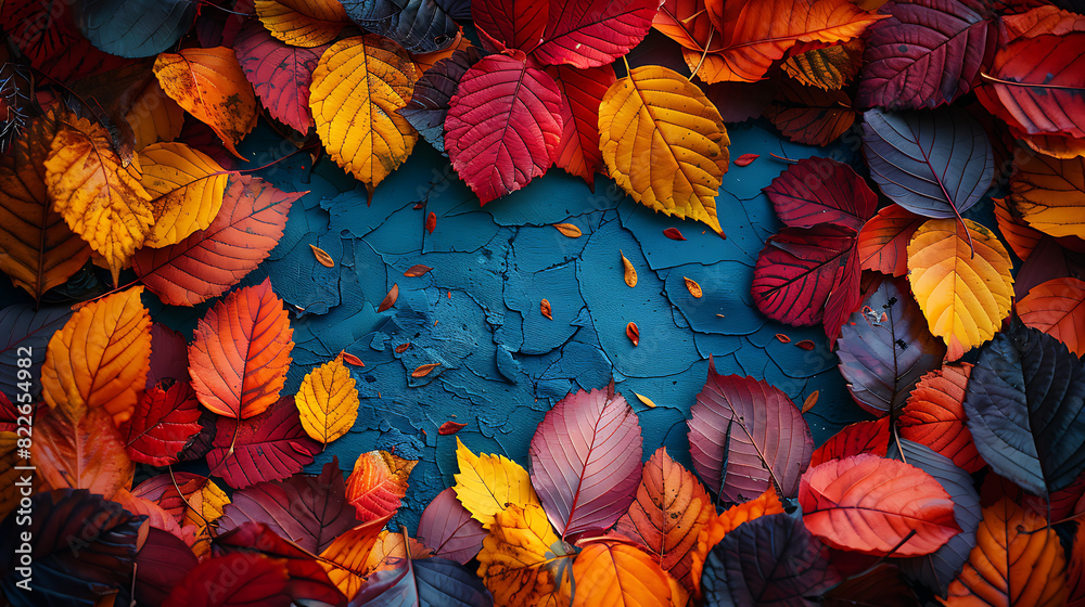 Autumn Renewal: Empty Canvas and Fall Colors Autumn Renewal: Empty Canvas and Fall Colors