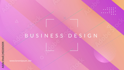Music Banner. Flat Abstract Art. Purple Liquid Frame. Vector Screen. Party Horizontal Composition. Geometry Page. House Landing Page. Pink Music Banner