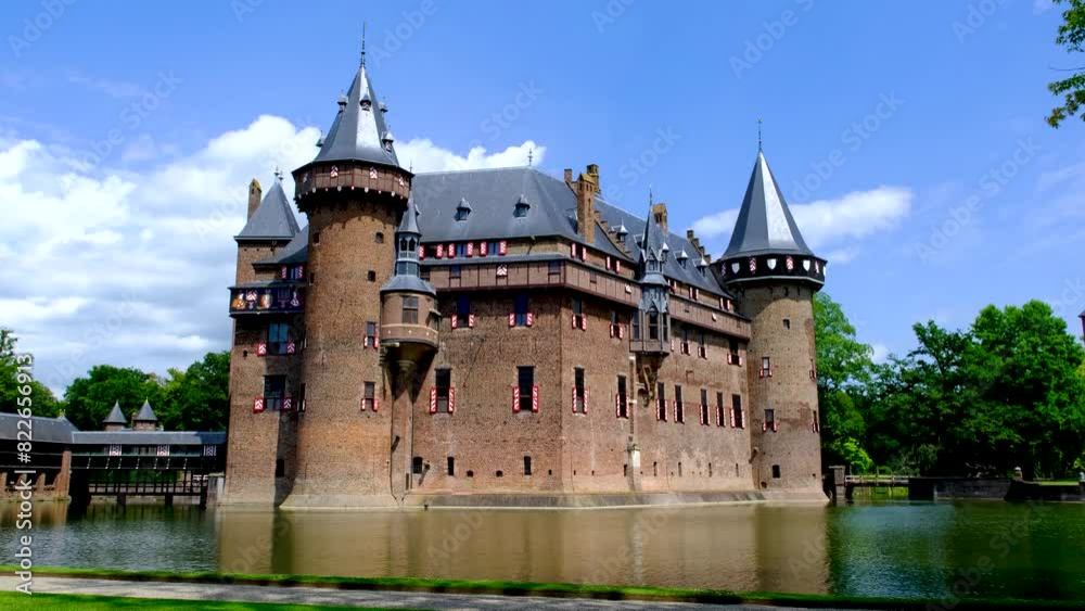 High quality view of the De Haar Castle in Utrecht, Netherlands. High quality view of the De Haar Castle in Utrecht, Netherlands.
