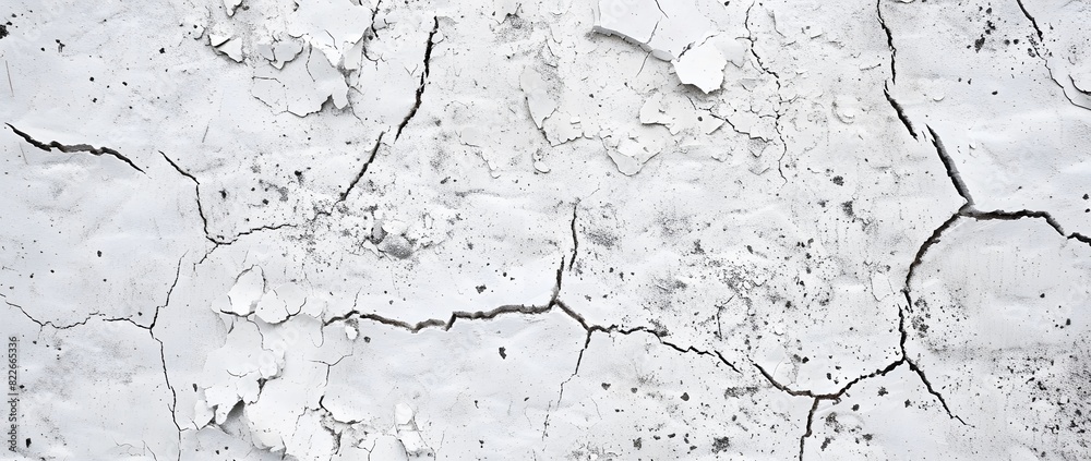 Obraz premium Abstract Gray Concrete Texture with Small Cracks, Top View