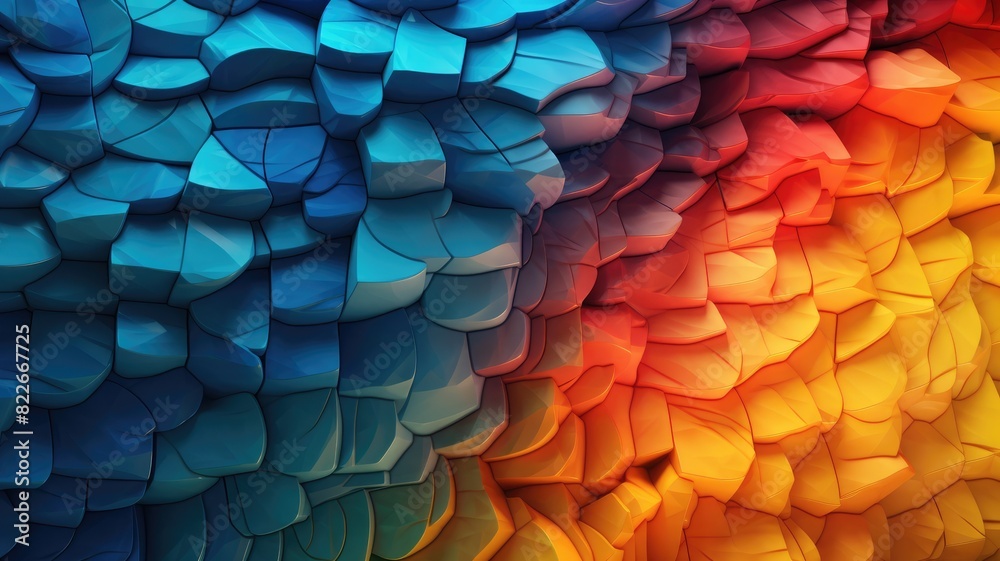 Colorful abstract wave pattern with a vibrant flow of hues in a dynamic ...