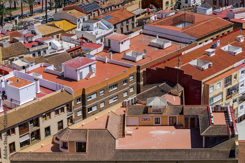 Denia, Costa Blanca, Spanien, Altstadtszenerie