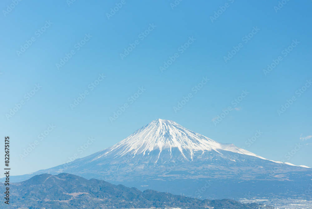 日本で一番高い山である富士山