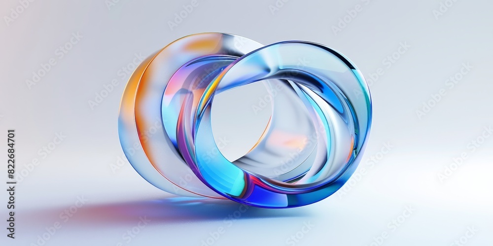 Abstract colorful shape, 3d render Abstract colorful shape, 3d render
