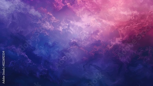 The sky resembles a galaxy with an array of clouds in shades of blue, purple, violet, and magenta. The cumulus formations create an artlike scene, with hues of electric blue and water AIG50 photo