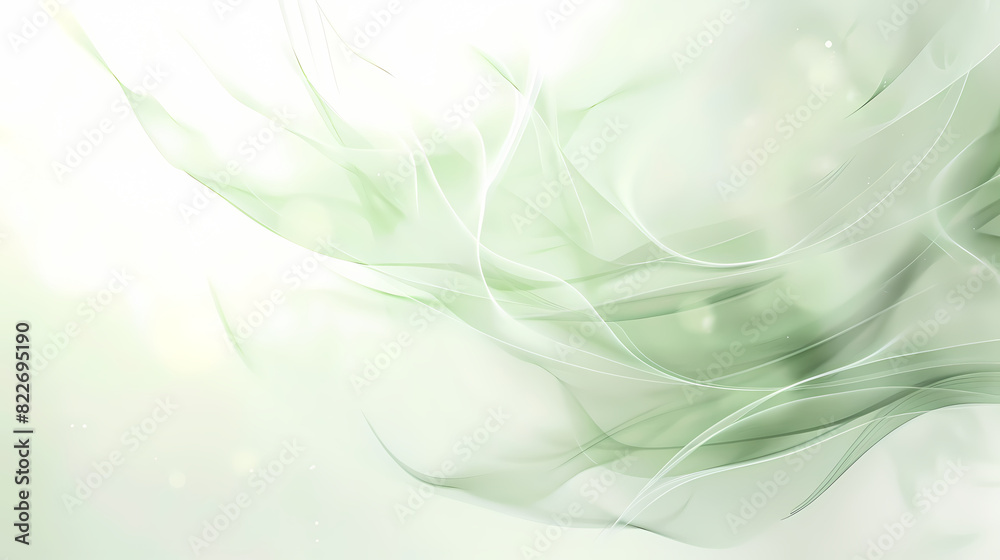 Pale White and Light Green Wave Background - Subtle Gradient Design Pale White and Light Green Wave Background - Subtle Gradient Design