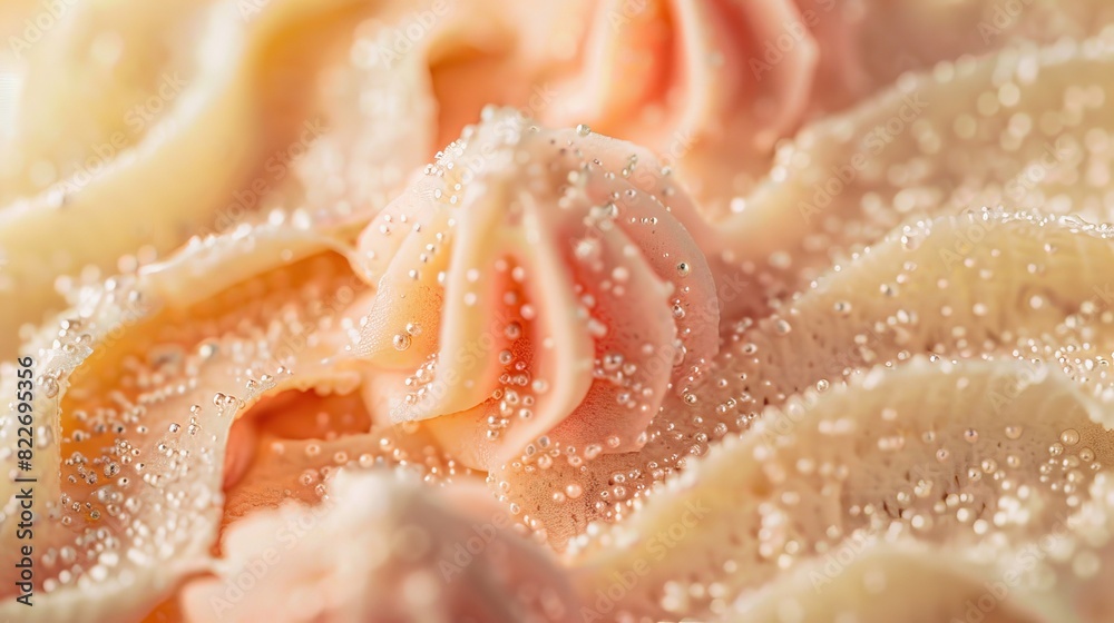 Macro food shot on the texture of cake.