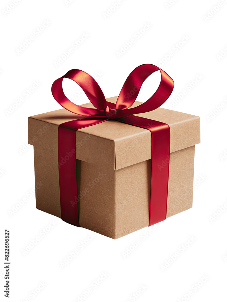 Obraz premium isolated png gift box, GENERATIVE AI