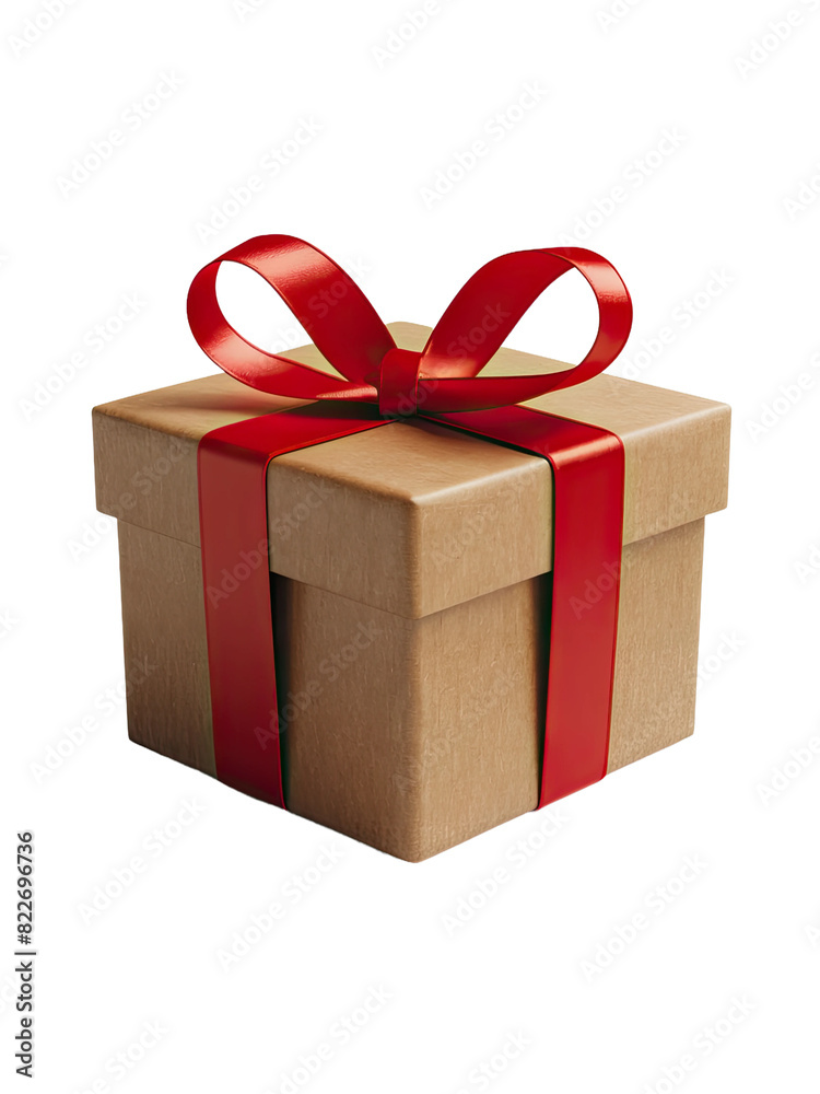 Obraz premium isolated png gift box, GENERATIVE AI