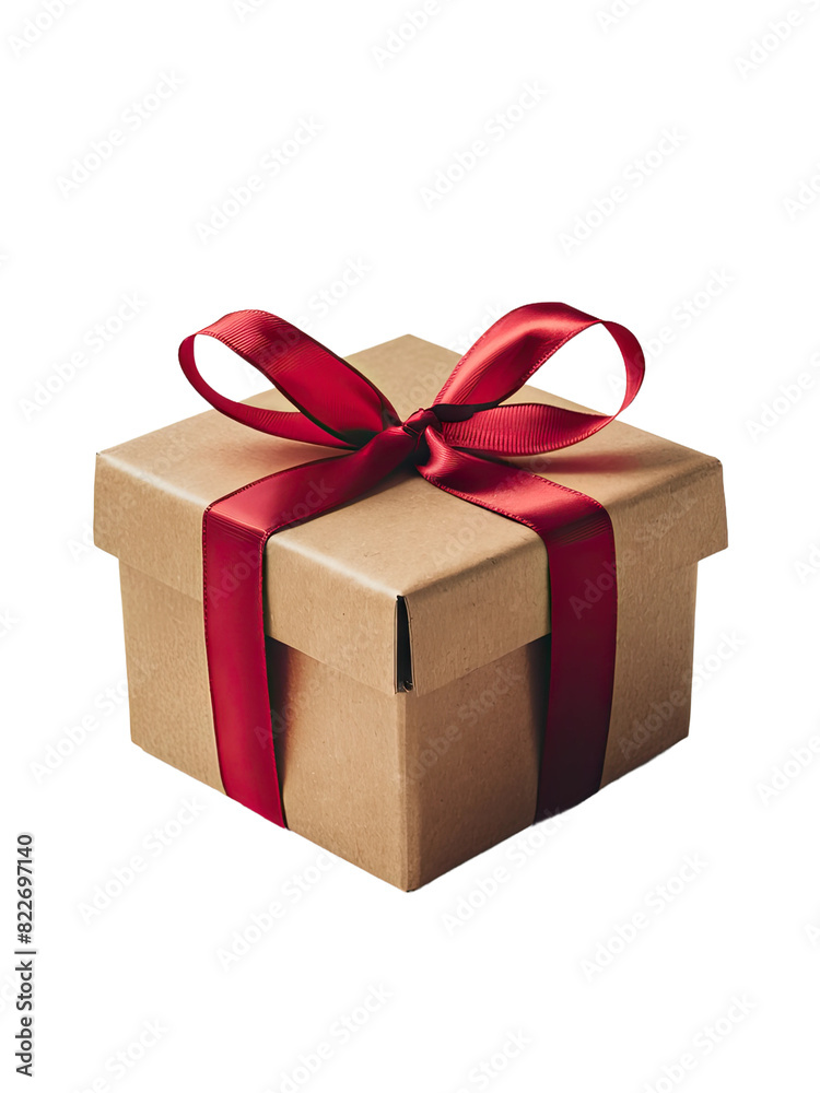 isolated png gift box, GENERATIVE AI