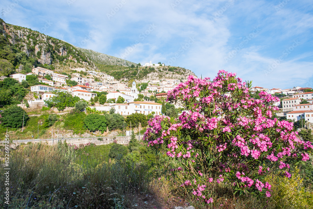 Town of Dhermi on the Albanian Riviera Town of Dhermi on the Albanian Riviera