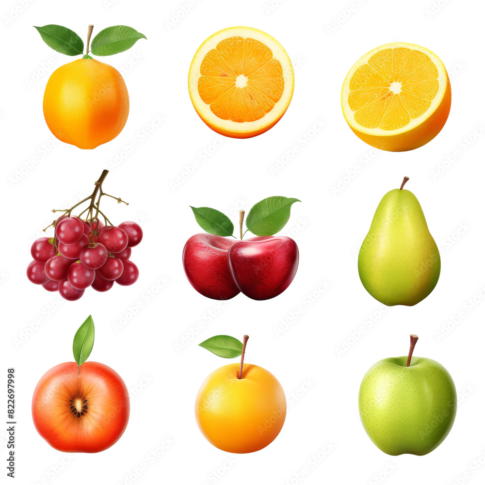 Set of Food isolated on transparent background, png, cut out. Set of Food isolated on transparent background, png, cut out.