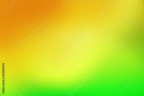 Yellow coral orange golden lemon lime green abstract texture background. Color gradient ombre mix. Bright neon light vibrant colorful multicolor. Noise grain particle. Design. Template. Summer autumn. © Наталья Босяк