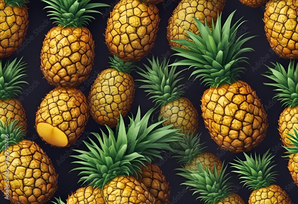 Fresh and Juicy Pineapples