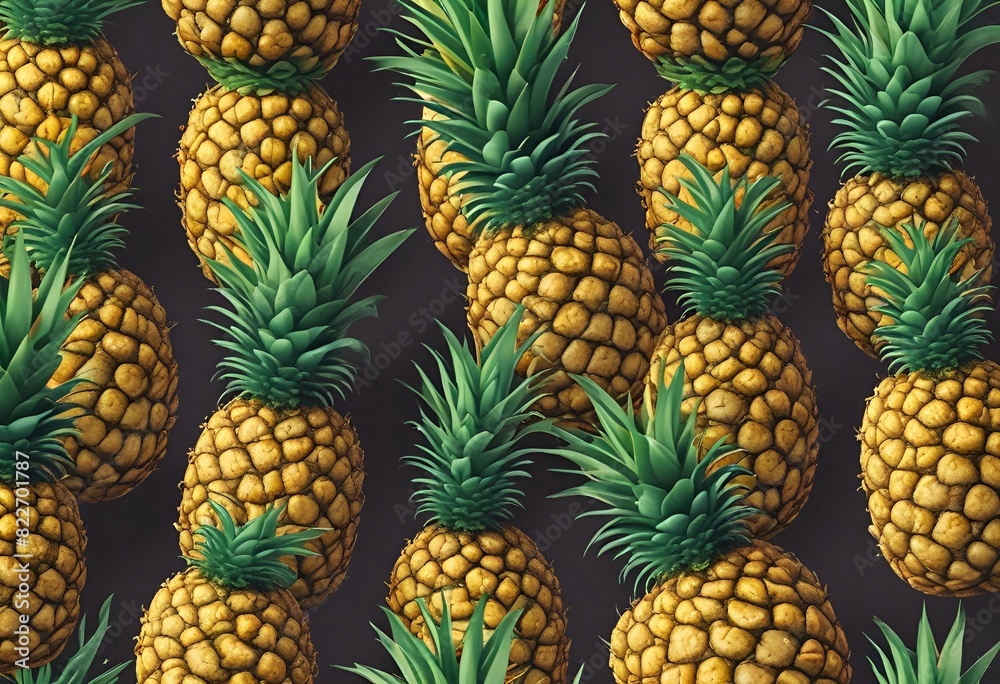 Fresh and Juicy Pineapples