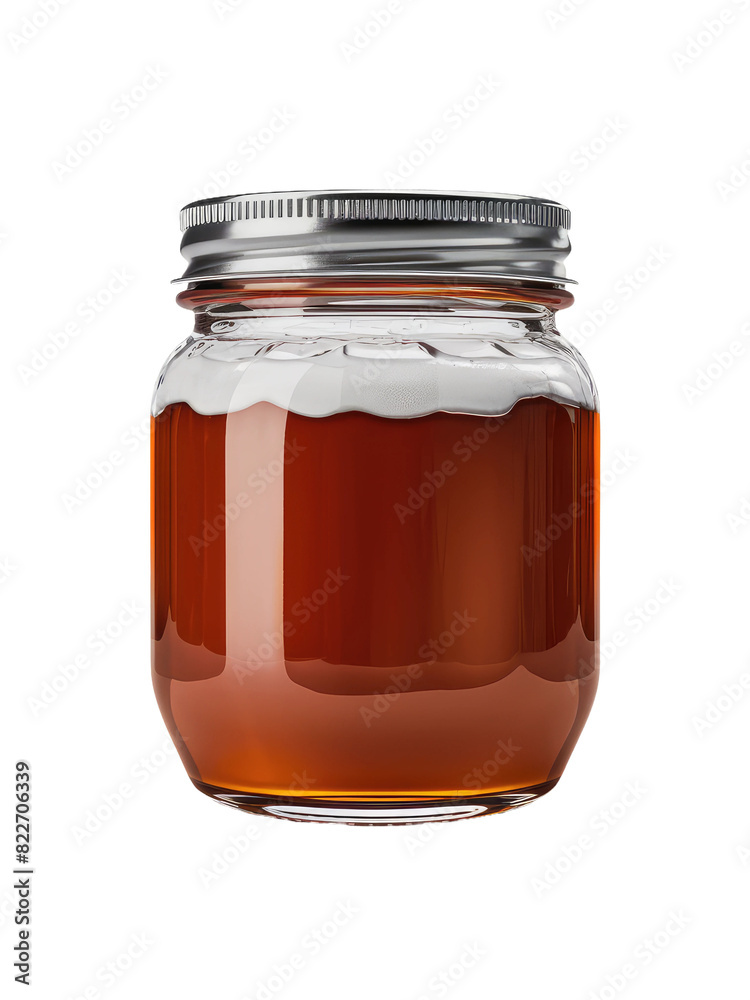 isolated png honey jar mockup, GENERATIVE AI isolated png honey jar mockup, GENERATIVE AI