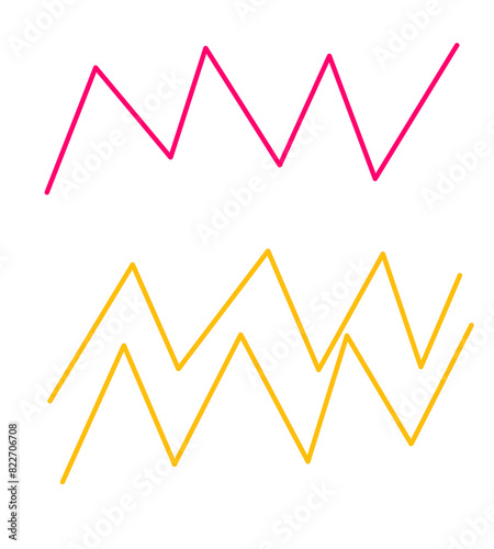 heart beat on monitor zigzag element