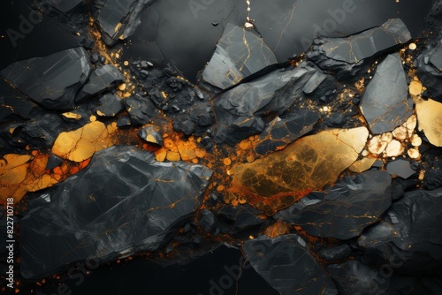 Marble And Cracked Grunge Rock Background
