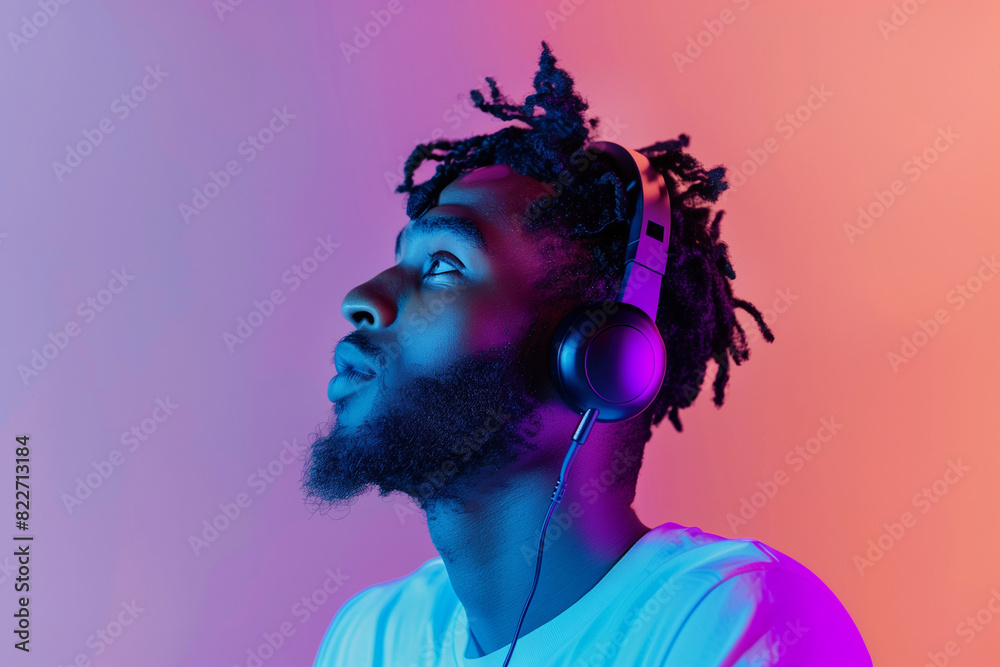 person with headphones person with headphones