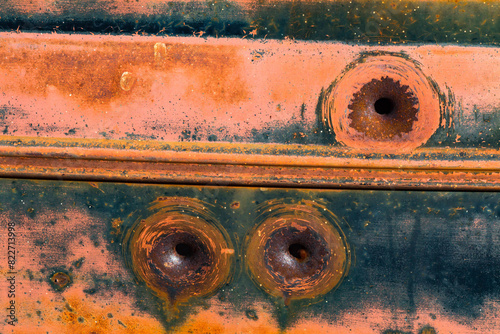 Rust abstracts in the desert photo