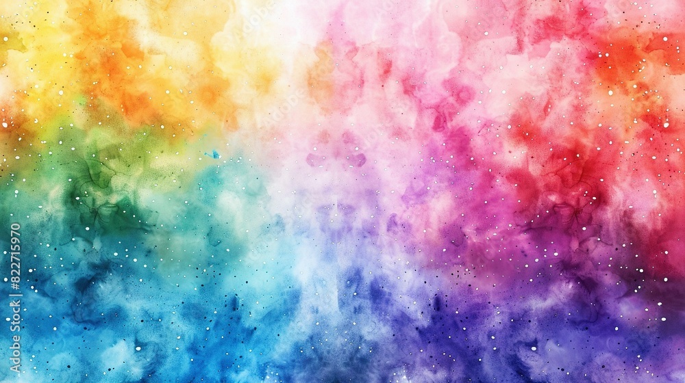 Vibrant Rainbow Watercolor Background Vibrant Rainbow Watercolor Background