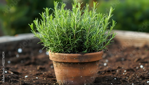 Rosemary in garden