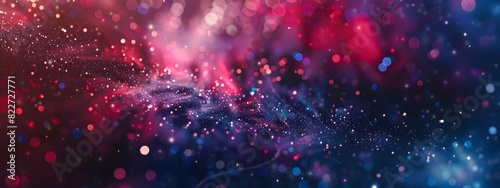 Abstract Galaxy-Themed Background with Stars and Nebulae