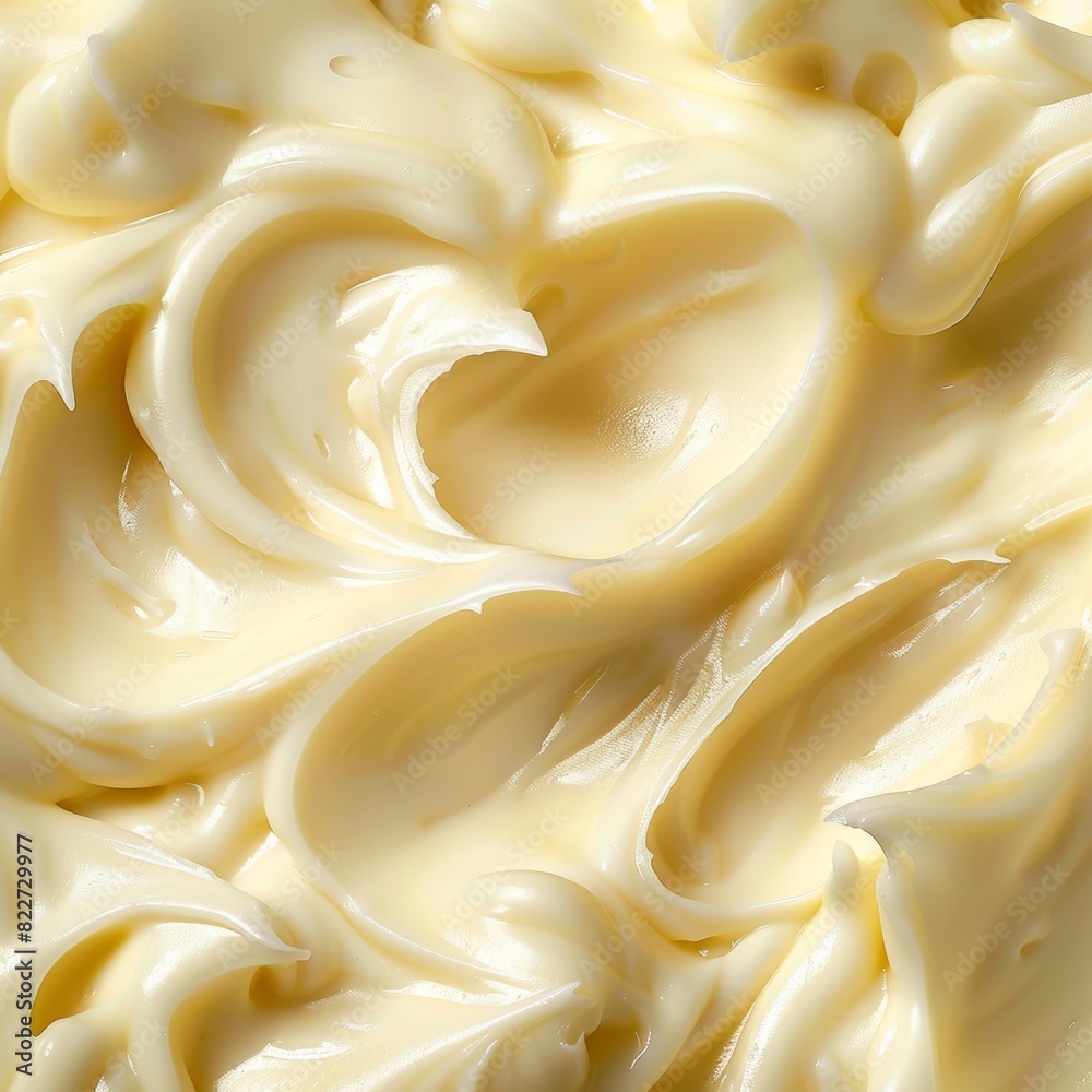 Macro food shot on the texture of mayonnaise. Copy space area for text. Background, banner, template, events card. Macro food shot on the texture of mayonnaise. Copy space area for text. Background, banner, template, events card.