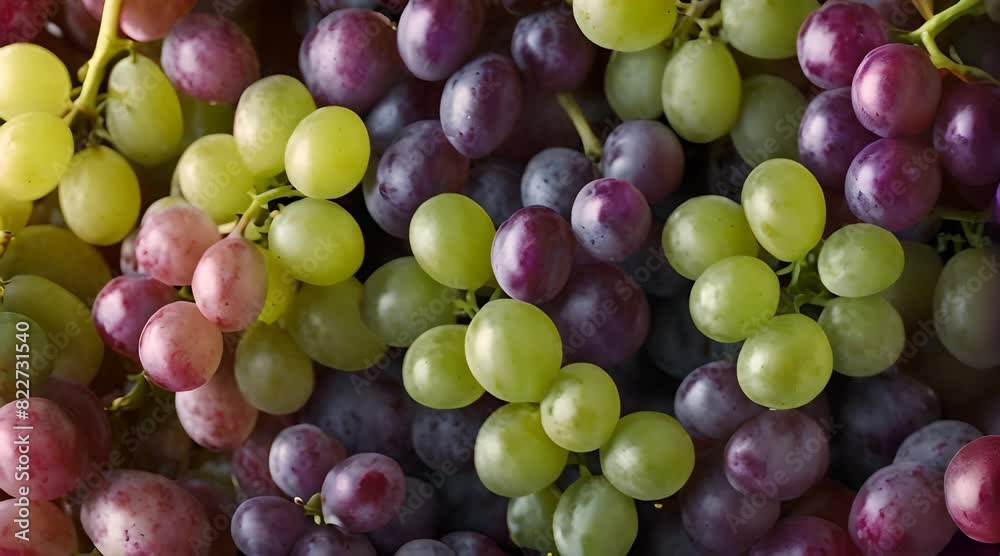 Cinematic Fresh Grapes Video: Agricultural Video Concept