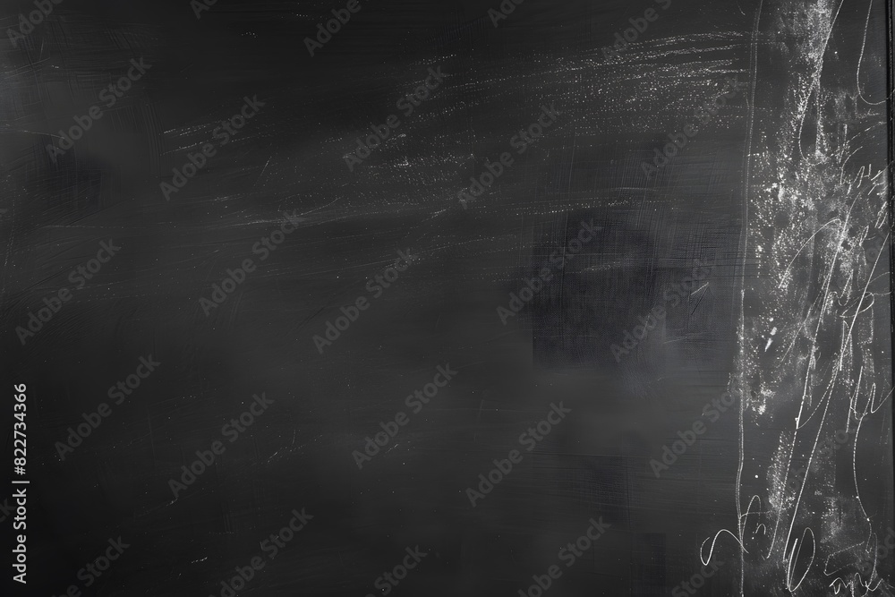 Abstract Black Chalkboard Background with Copy Space