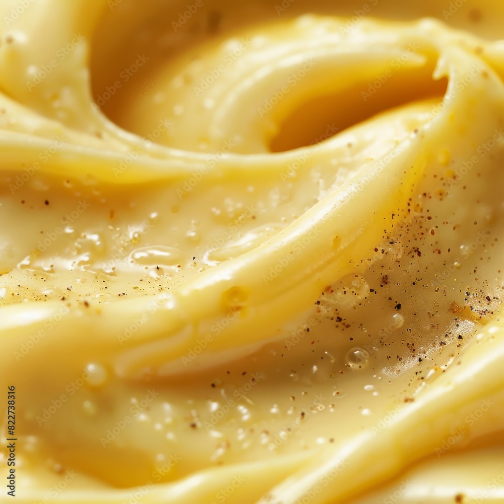 Macro food shot on the texture of pudding. Copy space area for text. Background, banner, template, events card. 