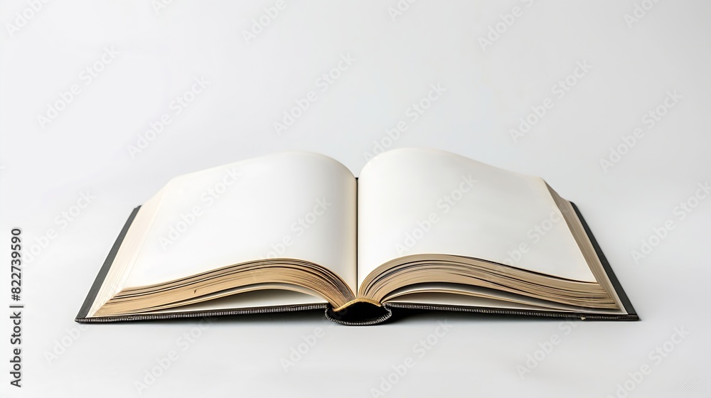 open book on white background : Generative AI open book on white background : Generative AI