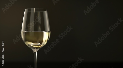 White wine glass : Generative AI
