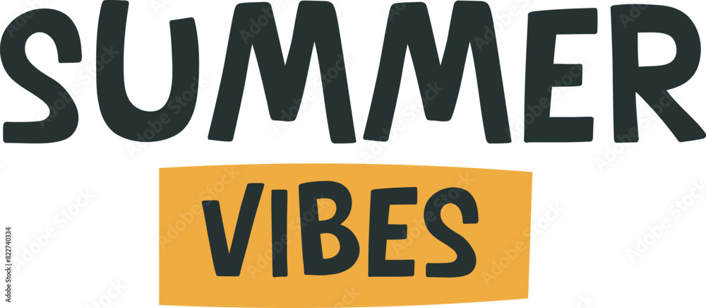 Summer Vibes Lettering Sticker Summer Vibes Lettering Sticker