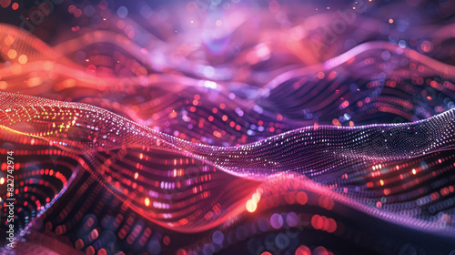 A blend of digital and organic lines interlaced in an abstract pattern, embodying the concept of connectivity and the seamless fusion of technology with nature.